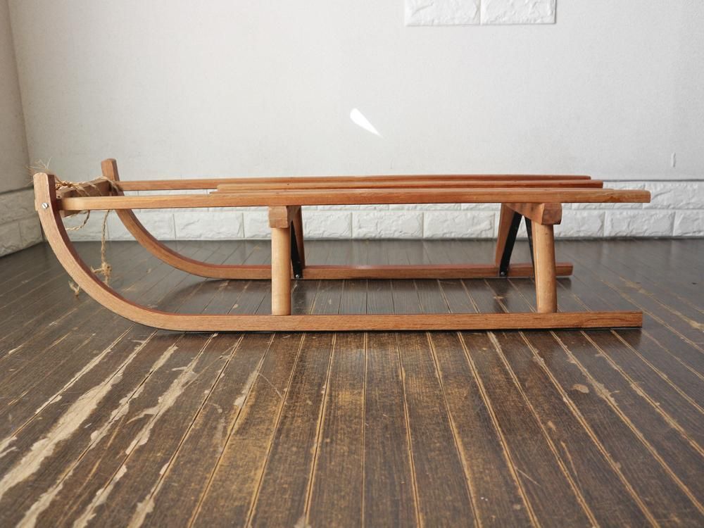 ダボス DAVOS ビンテージ 木製 ウッド ソリ ヴィンテージ キャンプ