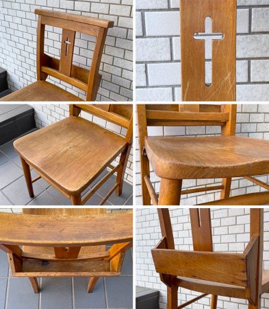 UKビンテージ チャーチチェア 教会椅子 バイブルボックス 英国 ロイズ 