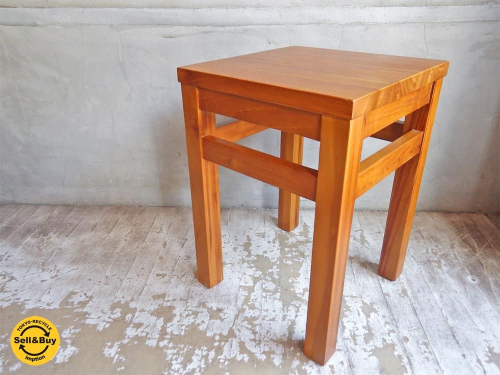 スキャンチーク Scanteak チーク材 Korta スクエアスツール サイドテーブル ナチュラルスタイル Tokyo Recycle Imption 東京 世田谷のリサイクルショップ デザイナーズ 北欧家具の販売 買取 スキャンチーク Scanteak チーク材 Korta スクエアスツール サイドテーブル ナチュラルスタイル Tokyo Recycle Imption 東京 世田谷のリサイクルショップ デザイナーズ 北欧家具の販売 買取