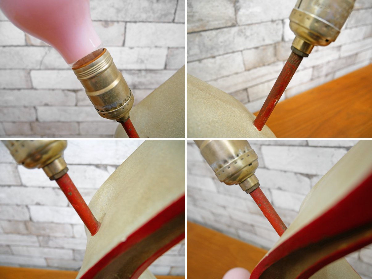 PLASTO 3 ݥåץ CHALKWARE Lollipop Lamp 1950s ơ֥ USӥơ US Vintage 