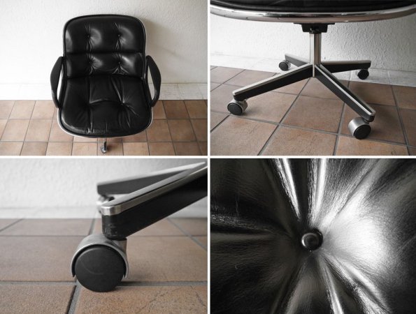 Υ Knoll ݥå Pollock Chair  & 쥶 ӥơ ꥸʥ4ܵ 㥹١ ܳ ֥å ǥ ߥåɥ꡼ 