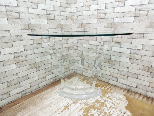 ミッドセンチュリーモダン ガラス × アクリル コンソールテーブル