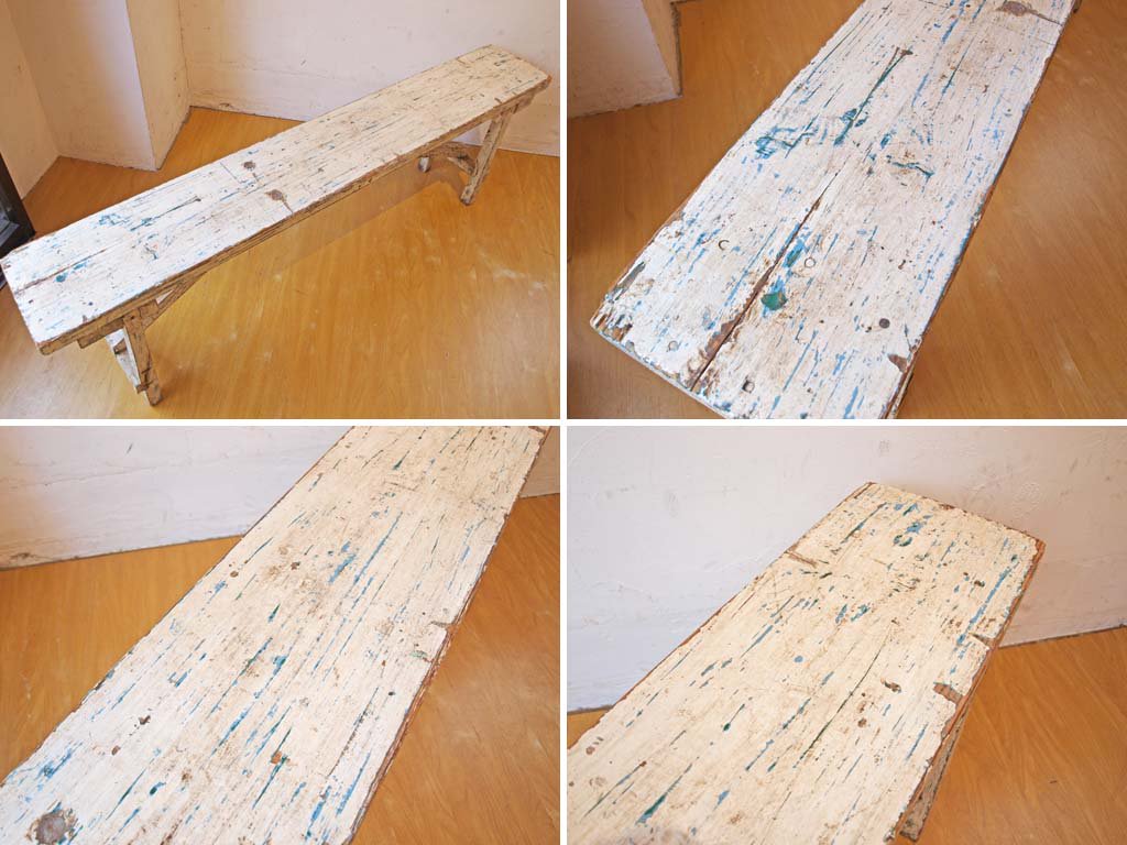 ӡå ڥƥå  åɥ٥ Painted wood bench ѥ̵ ź åץå  