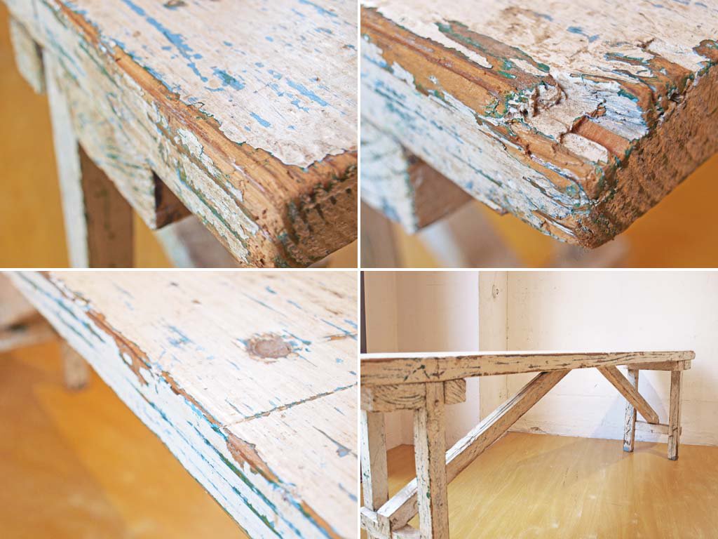 ӡå ڥƥå  åɥ٥ Painted wood bench ѥ̵ ź åץå  