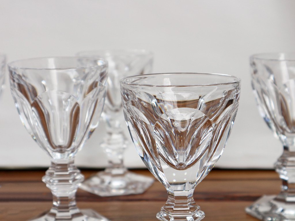 アルミ バカラ Baccarat ワイングラス クリスタルガラス テーブル