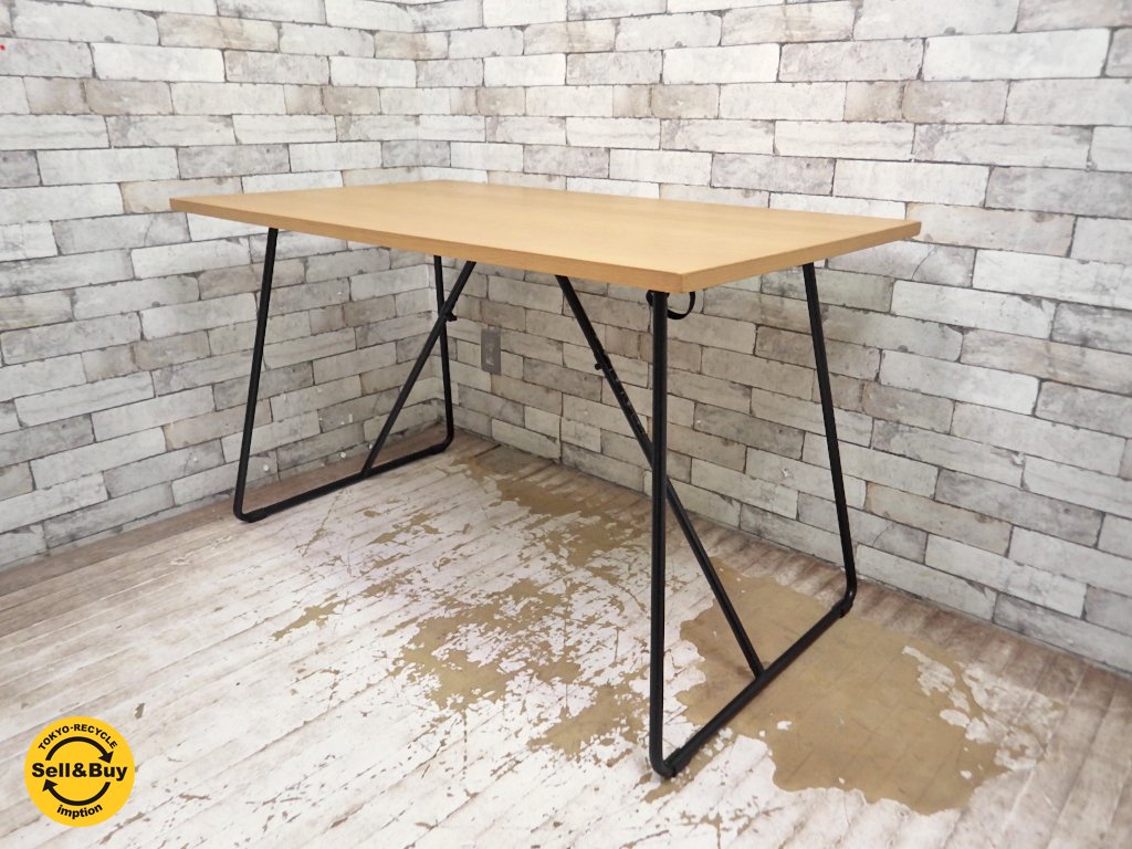 無印良品 折りたたみテーブル・幅１２０ｃｍ・オーク材