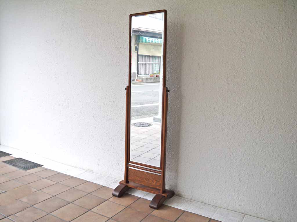 ジャパンビンテージ Japan vintage 木味の姿見 全身鏡 スタイルミラー 