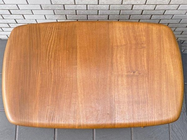 アーコール Ercol ビンテージ ローテーブル コーヒーテーブル エルム材 ...
