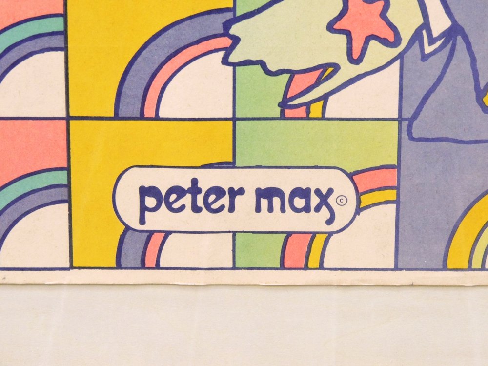 ԡ  ޥå Peter Max  MAN MUST MOON - APOLLO 11 1969  RITON ե졼դ ݥ 