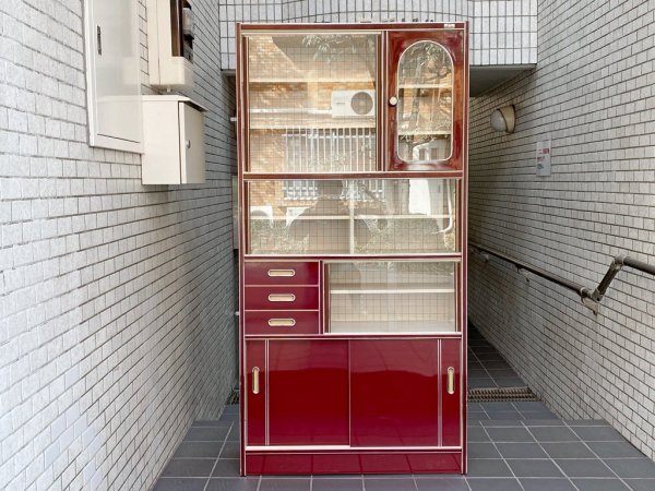 昭和レトロ レトロポップ カップボード キャビネット 食器棚 70's 
