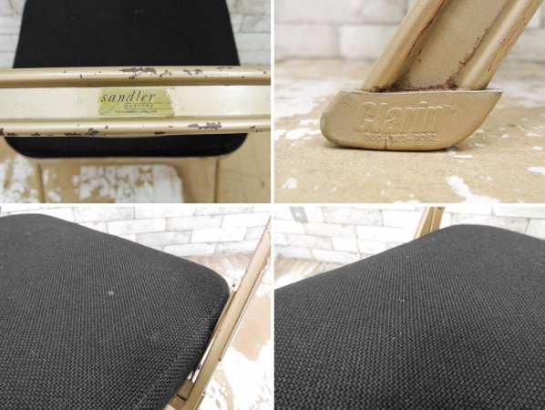  CLARIN եǥ󥰥 ޤߥ Folding chair SANDLER ֥å ե֥åå A 