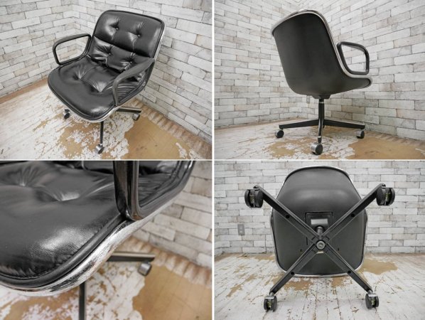 Υ Knoll ݥå Pollock Chair  & 쥶 㥹١ ܳ ֥å ǥ ߥåɥ꡼ 