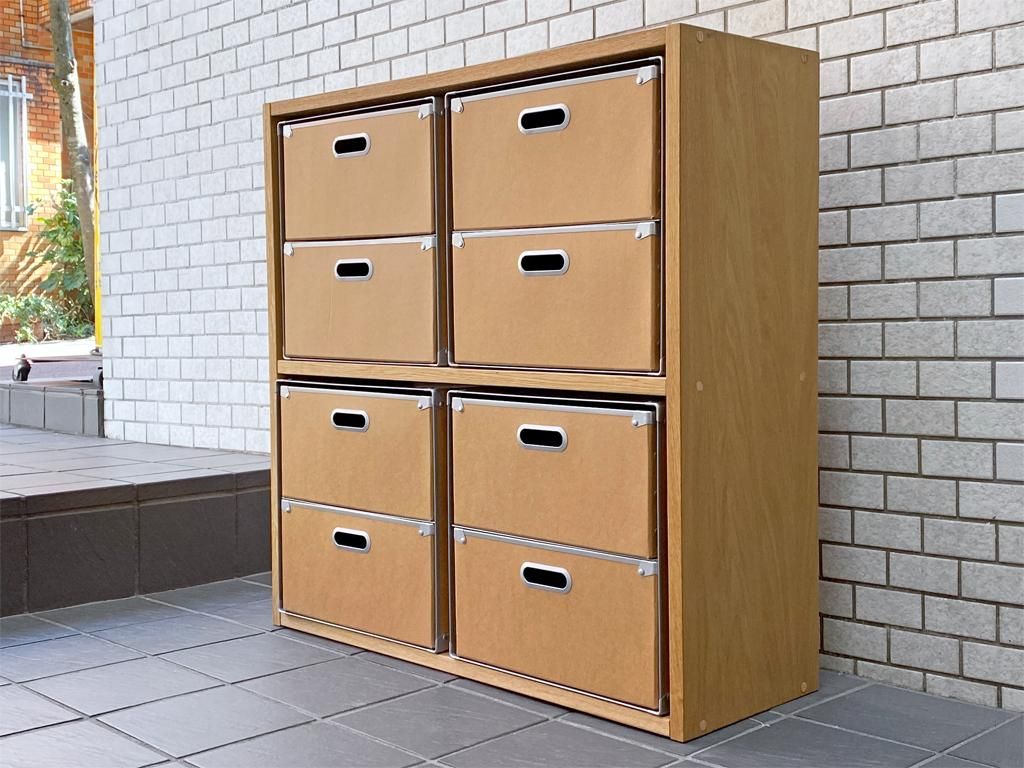 無印良品 Muji スタッキングシェルフ 2段1列 オーク材 パルプボード２段引き出し 4個付き Tokyo Recycle Imption 東京 世田谷のリサイクルショップ デザイナーズ 北欧家具の販売 買取