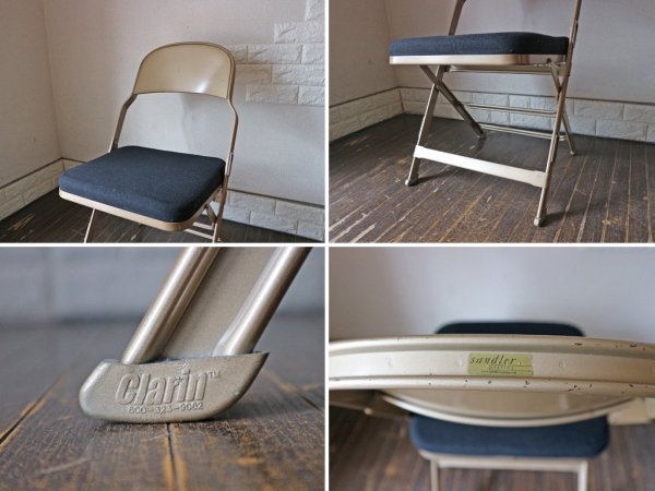  CLARIN եǥ󥰥 ޤ߼ Folding chair SANDLER ֥å ե֥åå D 