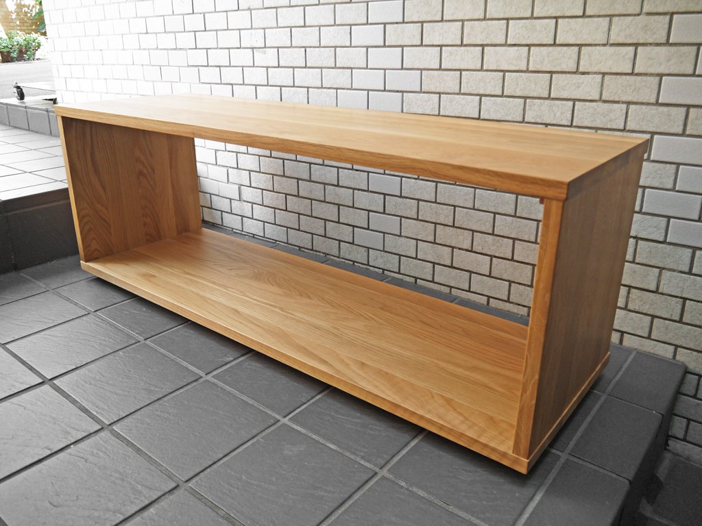 無印良品 MUJI テーブルベンチ オーク材 無垢材 ローテーブル W120 