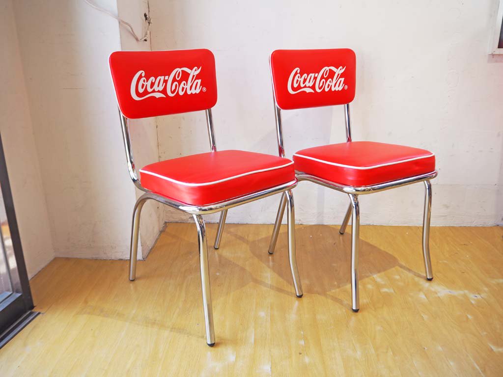 限定品　コカコーラ　120周年記念　ビニール　チェア　イス　インテリア　cola椅子・チェア