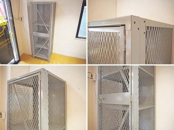 リオン LYON USA メッシュロッカー MESH LOCKER スチール グレー 収納