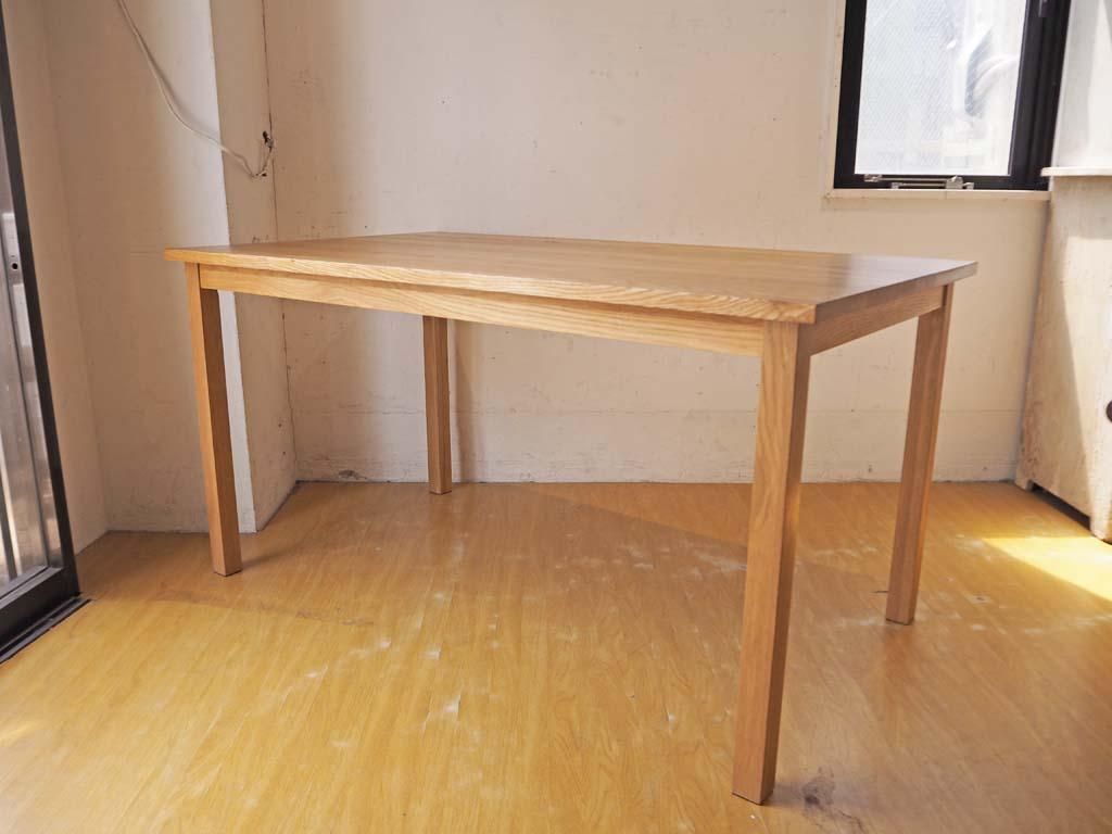 無印良品 Muji ダイニングテーブル Dining Table オーク無垢材 ワックスフィニッシュ シンプル ナチュラル W140 Tokyo Recycle Imption 東京 世田谷のリサイクルショップ デザイナーズ 北欧家具の販売 買取