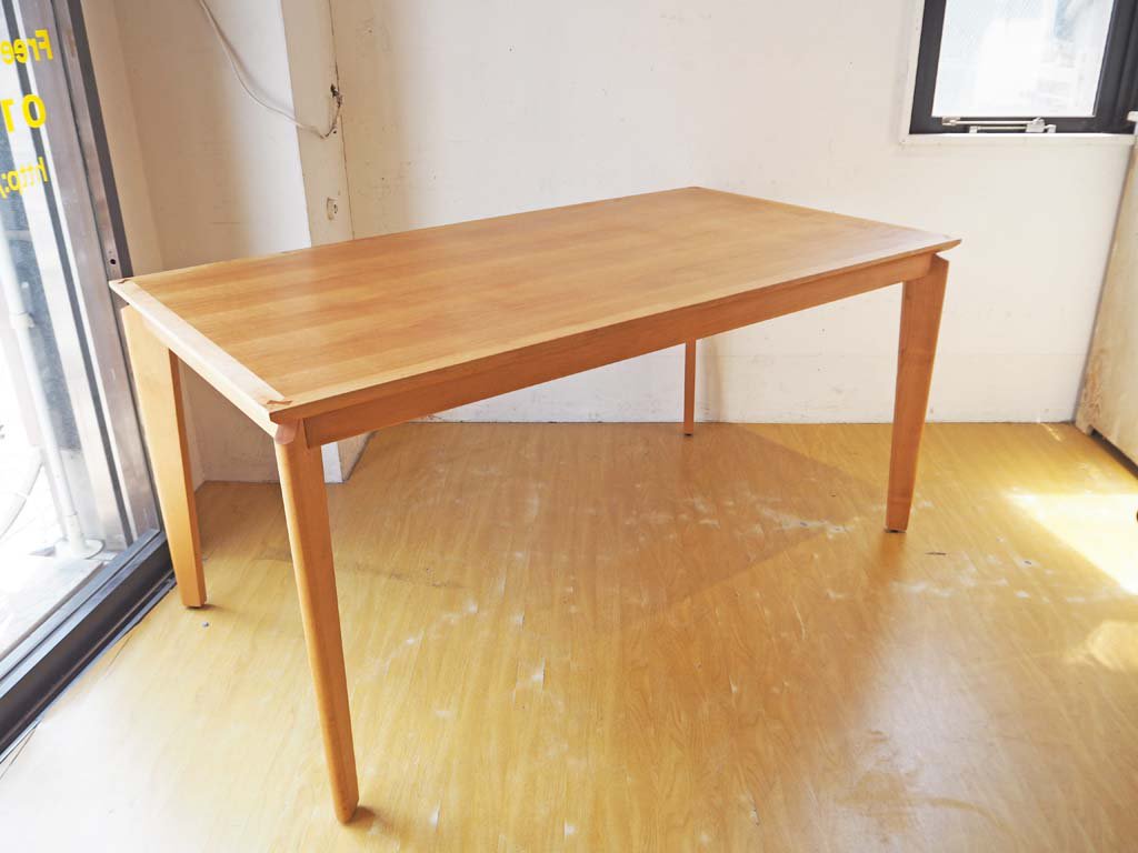 朝日木材 ボスコ BOSCO ダイニングテーブル w150cm ニヤトー材 オイル 