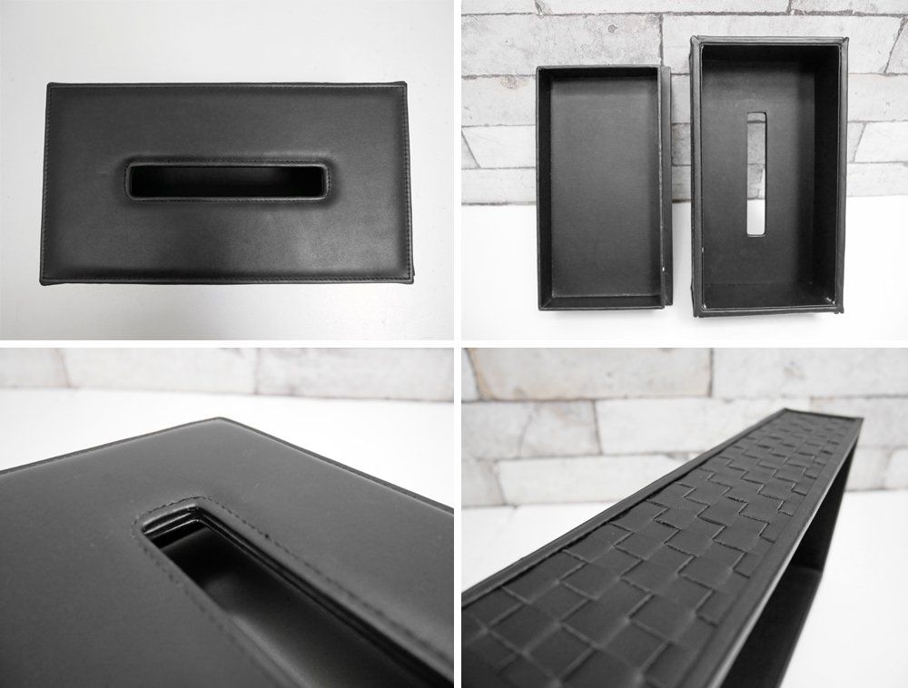 åʥ Cassina IXC. ꥸʥ ƥåܥå Leather tissue box ֥å  ǥ ꥢ 