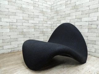 アーティフォート Artifort タンチェア Tongue Chair ブラック ピエールポラン ミッドセンチュリー ●