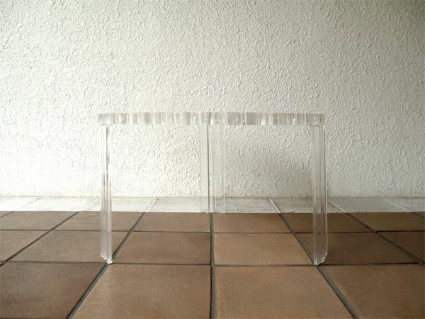 カルテル Kartell ティーテーブル ロー T-TABLE LOW クリスタル