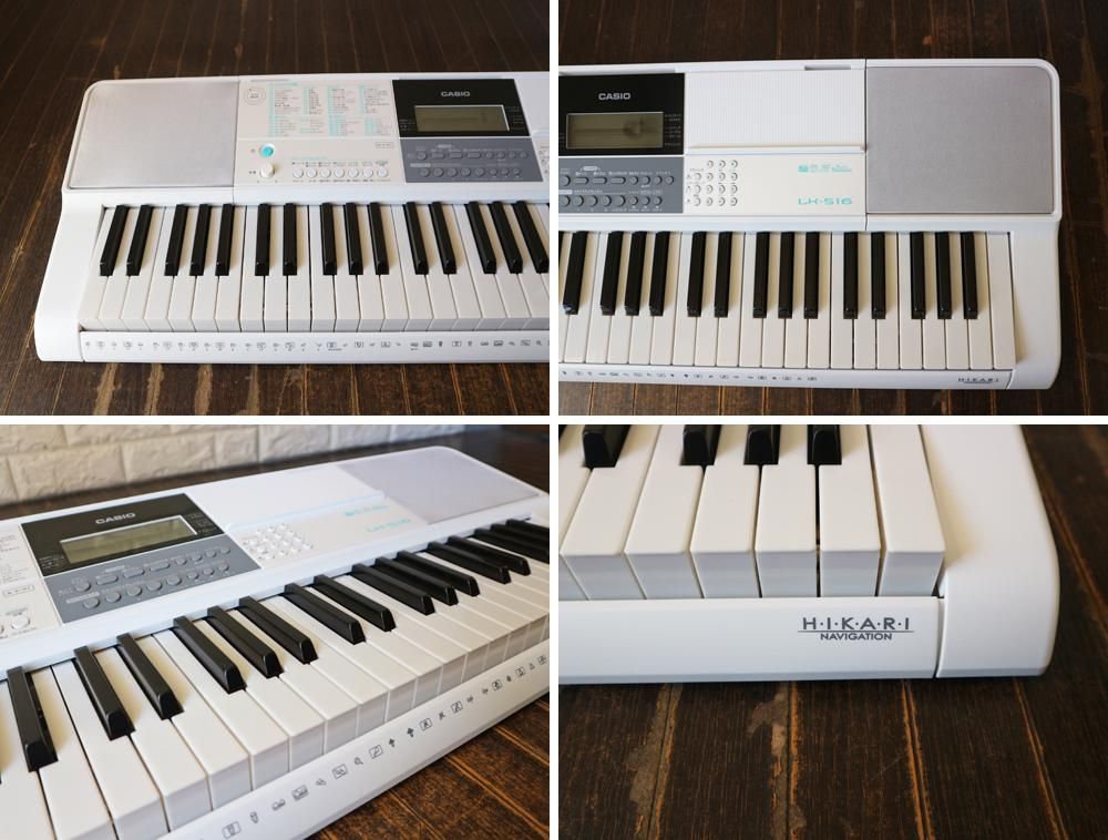 アダプター 譜面台付 CASIO LK-511 MIDI 光ナビ 電子キーボード+lp3mp