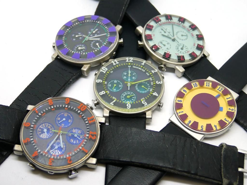 セイコー SEIKO ソットサス コレクション 7T34-6A30 オレンジ 1993年 セイコー SEIKO ソットサス コレクション 7T34-6A30 オレンジ 1993年