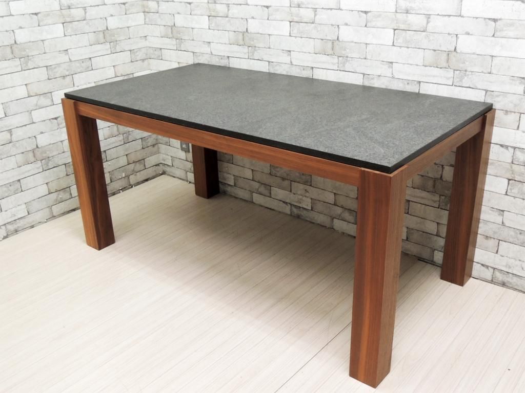 クラスティーナ Crastina 御影石材 ウォールナット無垢材 ダイニングテーブル モダンデザイン Tokyo Recycle Imption 東京 世田谷のリサイクルショップ デザイナーズ 北欧家具の販売 買取 クラスティーナ Crastina 御影石材 ウォールナット無垢材 ダイニングテーブル モダンデザイン Tokyo Recycle Imption 東京 世田谷のリサイクルショップ デザイナーズ 北欧家具の販売 買取