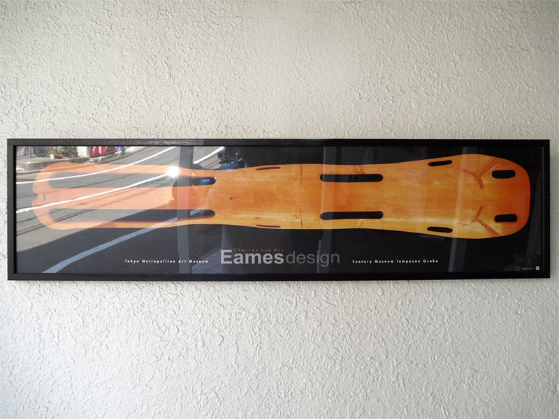 イームズ ・ デザイン展 Eames レッグスプリント 額装ポスター 未使用 