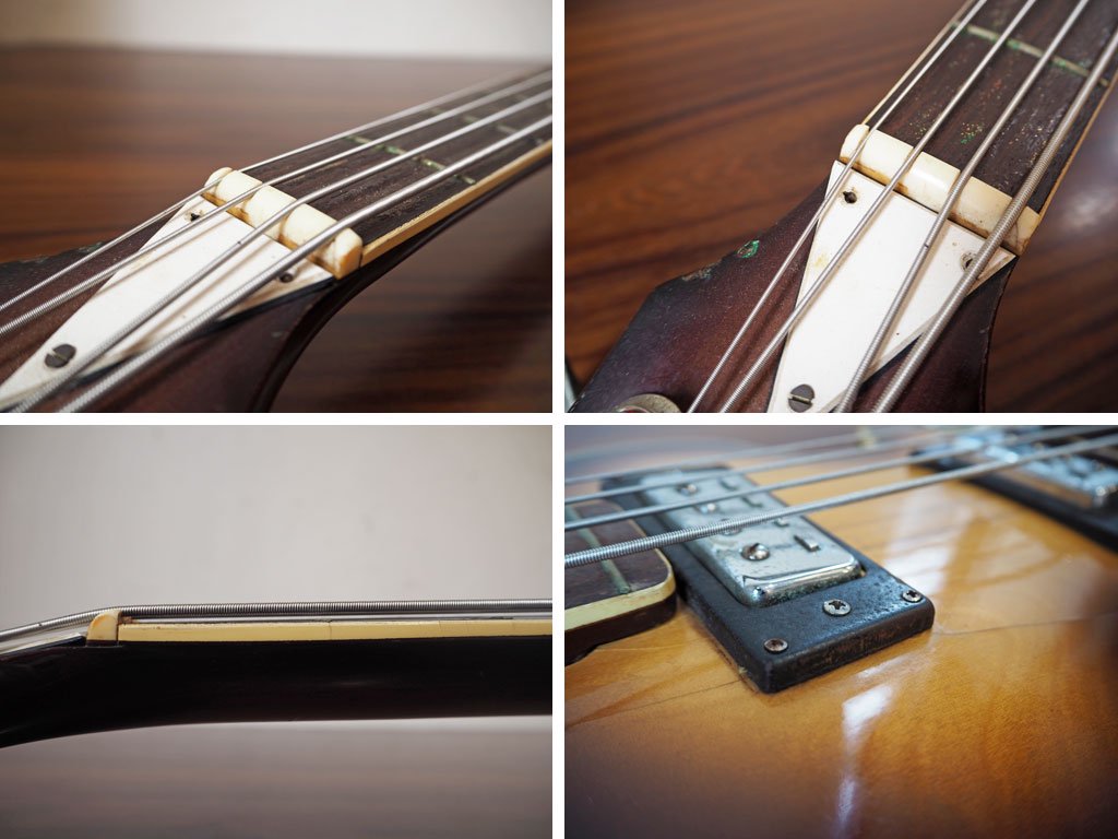 フレッシャー Fresher FK-301BS バイオリンベース エレキベース 70年代ビンテージ Fender風初期ロゴ 現状品 ★