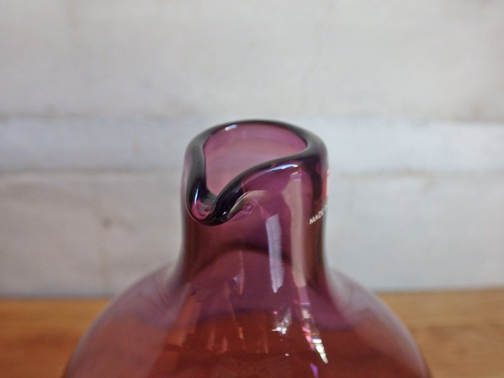 イッタラ iittala バードボトル Bird Bottle i-400 ティモ・サルパネヴァ TimoSarpaneva 1957-1966年 ライトパープル 刻印あり ♪ 