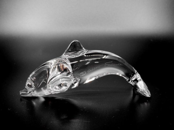 ɡ ե Daum France ꥹ ɥե ֥ Crystal Dolphin Sculpture ꥢ 