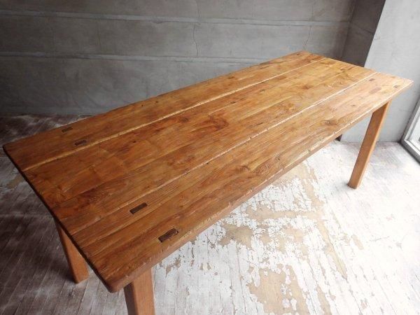 オールドメゾン old maison チーク無垢材 古材 ダイニングテーブル