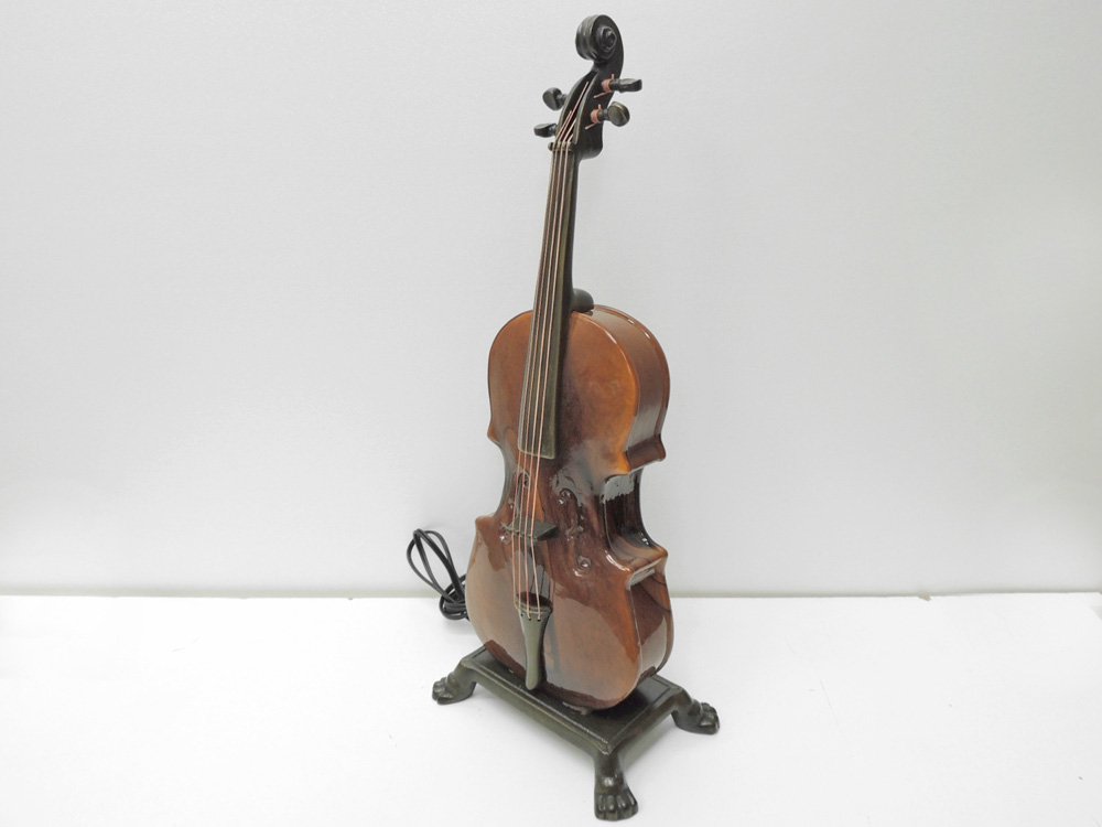 アンティークスタイル バイオリン型 テーブルランプ デコライト 