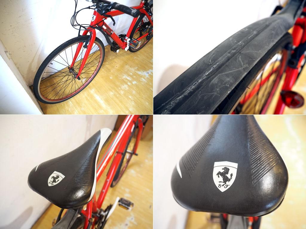 フェラーリ Scuderia Ferrari 700C 28インチ クロスバイク 自転車 ...