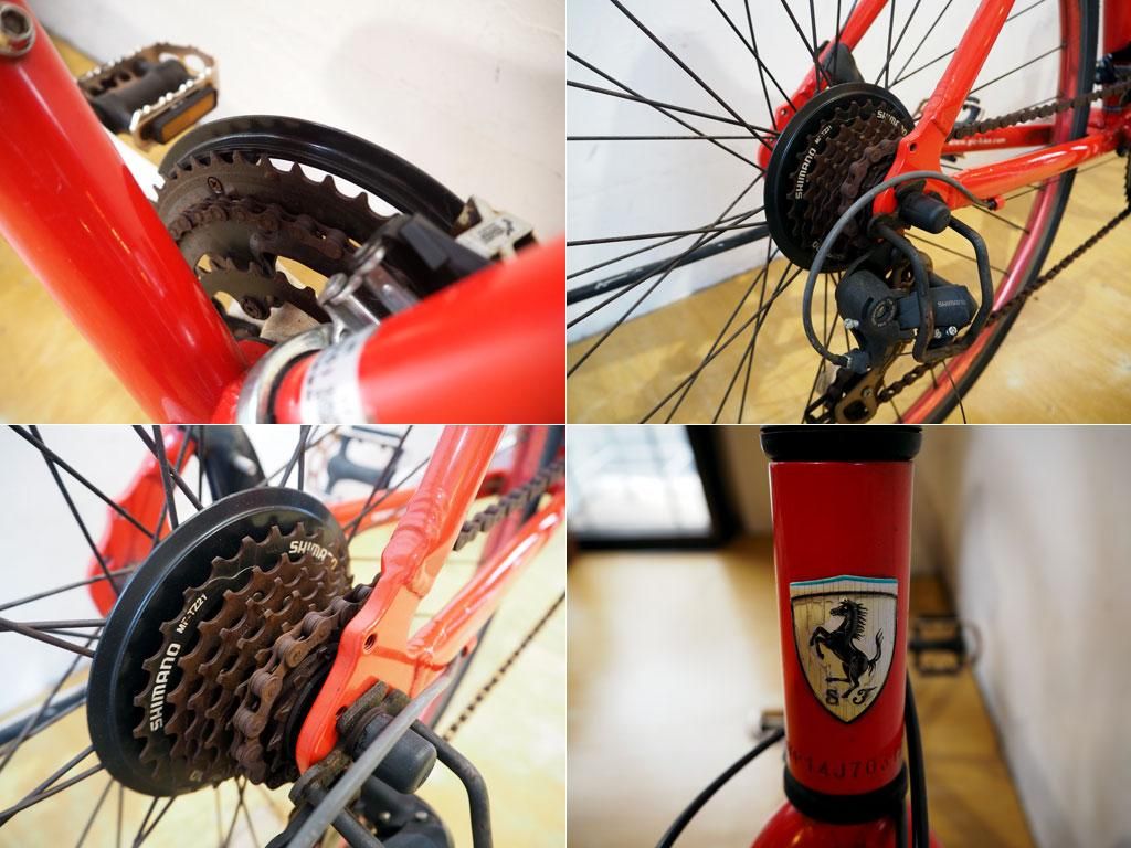 フェラーリ Scuderia Ferrari 700C 28インチ クロスバイク 自転車 ...
