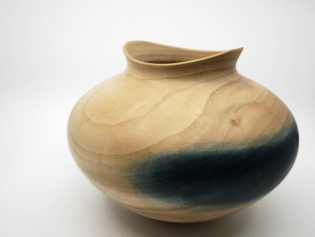 盛永省治 Shoji.M × アウリコ AULICO ウッドボウル WOOD BOWL 藍染め