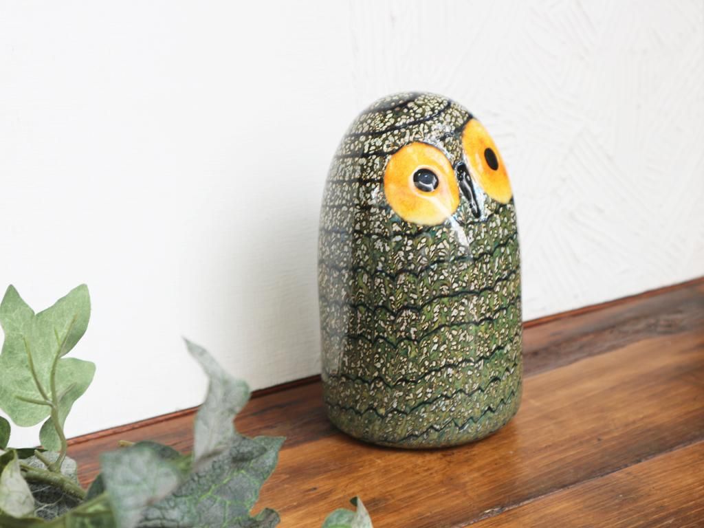 新品　iittala /イッタラ　バード　メンフクロウ　Barn Owl底約9㎝