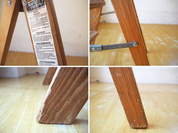 ߥ MICHIGAN LADDER åɥƥåץ Wood step ladder S ѥ ޾ Ω Ƨ USA 