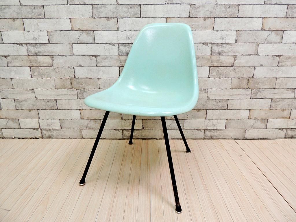 ハーマンミラー Herman Miller サイドシェルチェア ライトブルー 2nd ビンテージ Xベース C R イームズ ミッドセンチュリー 希少 Tokyo Recycle Imption 東京 世田谷のリサイクルショップ デザイナーズ 北欧家具の販売 買取