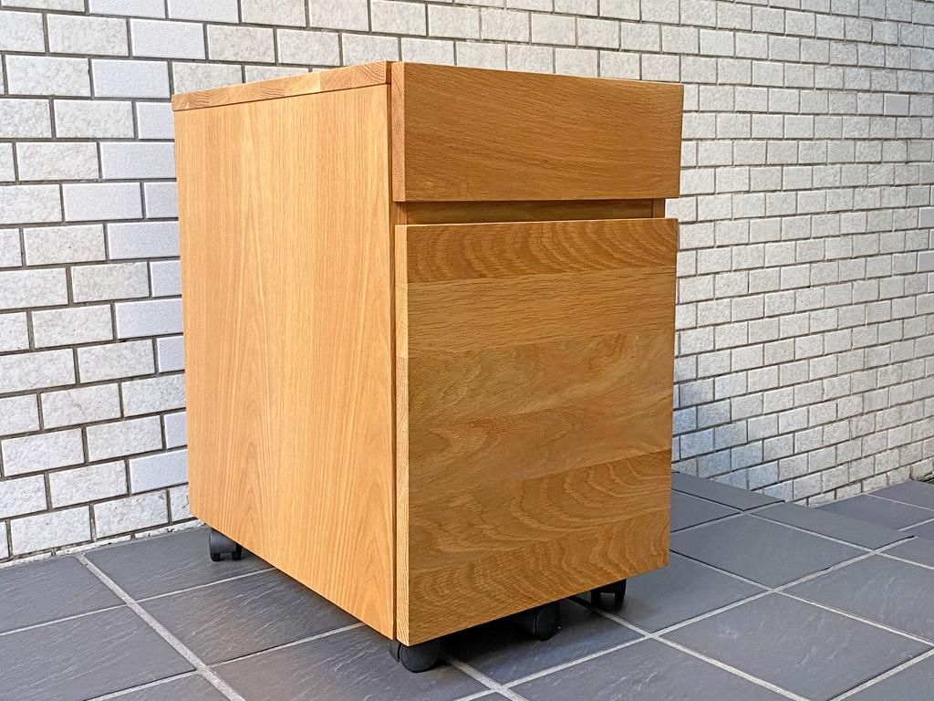 無印良品 Muji オーク材 デスクワゴン サイドキャビネット 袖机 ナチュラル キャスター付き C Tokyo Recycle Imption 東京 世田谷のリサイクルショップ デザイナーズ 北欧家具の販売 買取