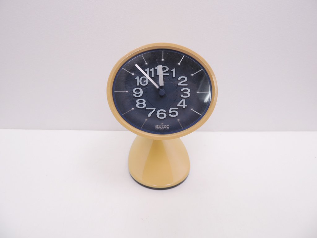 本物の販売 70´s SEIKO 掛け時計 スペースエイジ ビンテージ オーバル