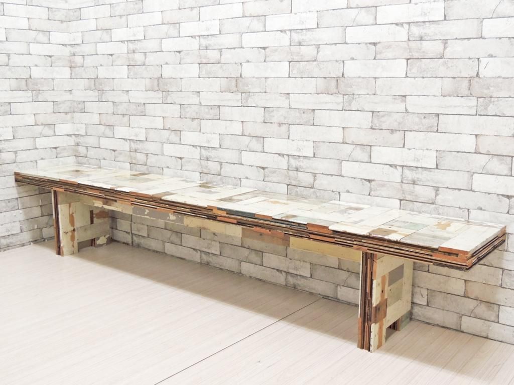 ピート ヘイン イーク Piet Hein Eek スクラップウッド パイリング ベンチ Scrapwood Piling Bench オランダ Tokyo Recycle Imption 東京 世田谷のリサイクルショップ デザイナーズ 北欧家具の販売 買取