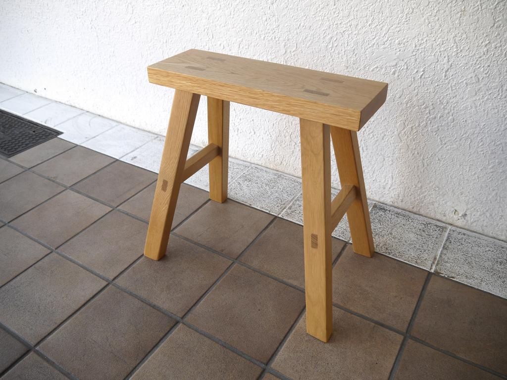 無印良品 Muji 無垢材ベンチ オーク材 スツール サイドテーブル 小 ナチュラル Tokyo Recycle Imption 東京 世田谷のリサイクルショップ デザイナーズ 北欧家具の販売 買取
