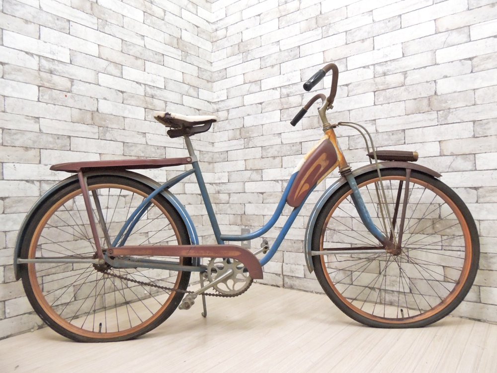 USビンテージ Vintage ジェー・シー・ヒギンズ J.C. Higgins トリコロールカラー 自転車 26インチ inch ディスプレイアイテム インテリアとして ●