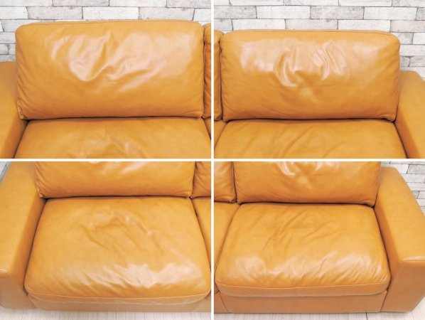 ˥ unico ƥ TERRA 쥶ե 3 Leather sofa 3 seater 3ͳݤ ܳ  եå  