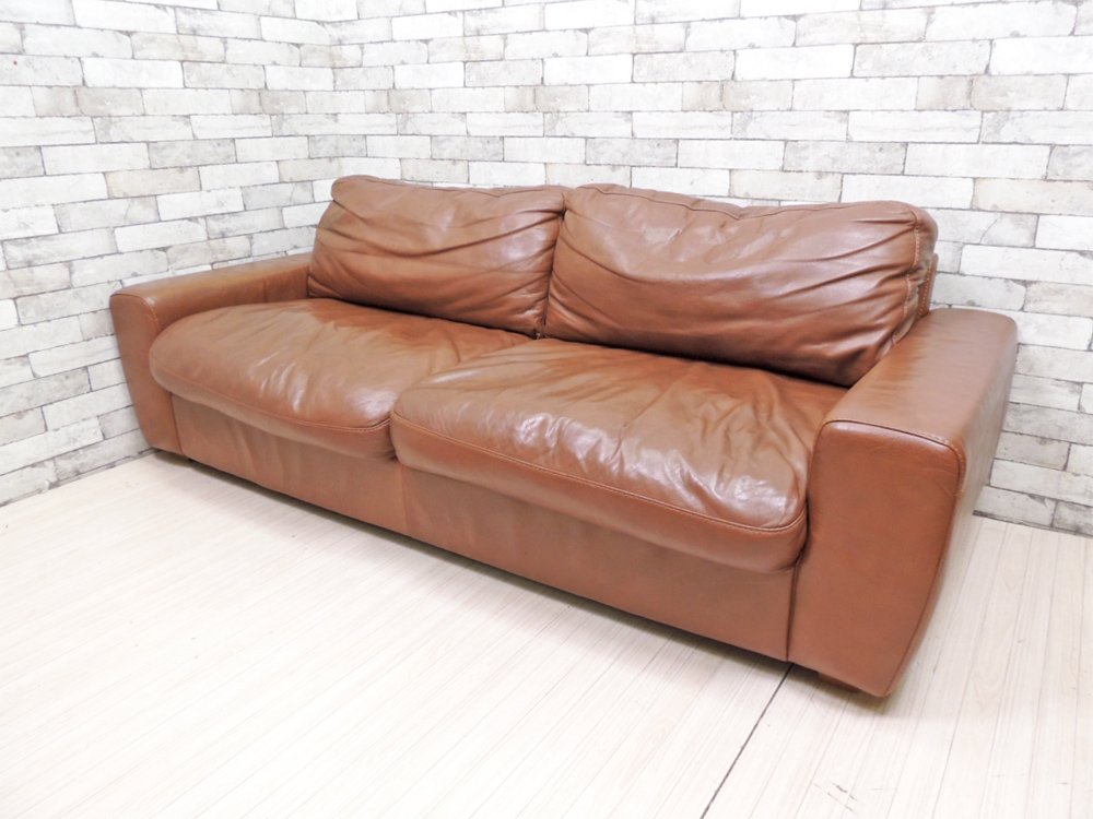 ウニコ unico テラ TERRA レザーソファ 3シーター Leather sofa 3