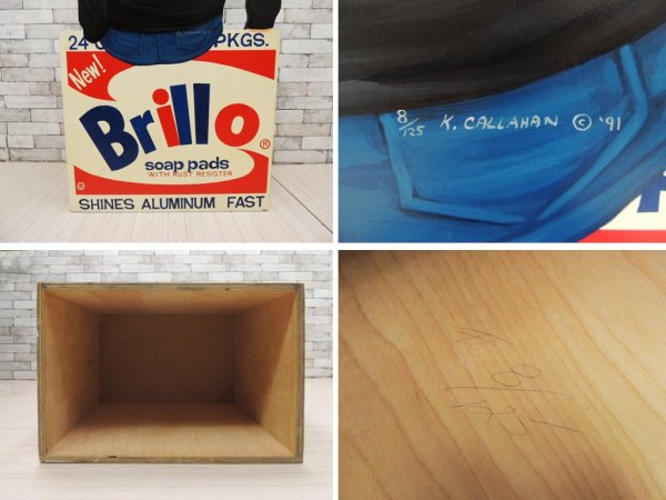 Kathy Callahan ǥۥ Warhol and His Brillo Box 1991ǯ 125 ED.8/125 쥢  ֥ ֥  