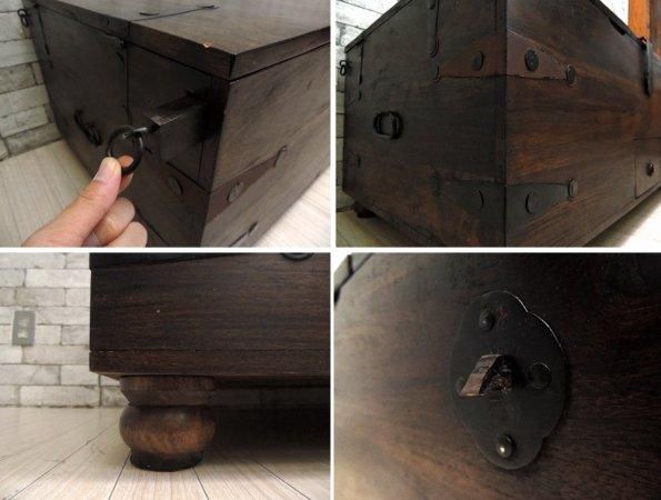 ã‚¯ãƒ¬ã‚¤ãƒˆ ãƒãƒ¬ãƒ« Crate Barrel ã‚¿ã‚«ãƒˆãƒ©ãƒ³ã‚¯ ã‚³ãƒ¼ãƒ'ãƒ¼ãƒ†ãƒ¼ãƒ–ãƒ« Taka Trunk Coffee Table ãƒˆãƒ©ãƒ³ã‚¯åž‹ ãƒ­ãƒ¼ãƒ†ãƒ¼ãƒ–ãƒ« æŠ½æ–—1æ¯ ãƒœãƒˆãƒ«åŽç´ ã‚¤ãƒ³ãƒ‰è£½ Tokyo Recycle Imption æ±äº¬ ä¸–ç